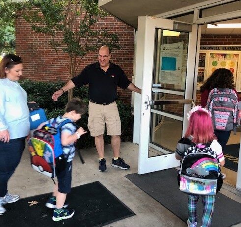 Pastor Tommy volunteering at Caldwell