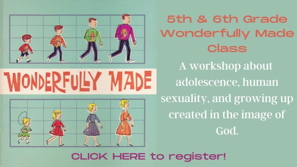 Wonderfully made - click here to register