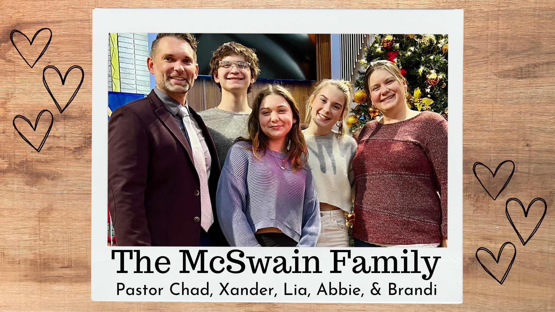 Pastor Chad, Xander, Lia, Abbie, & Brandi